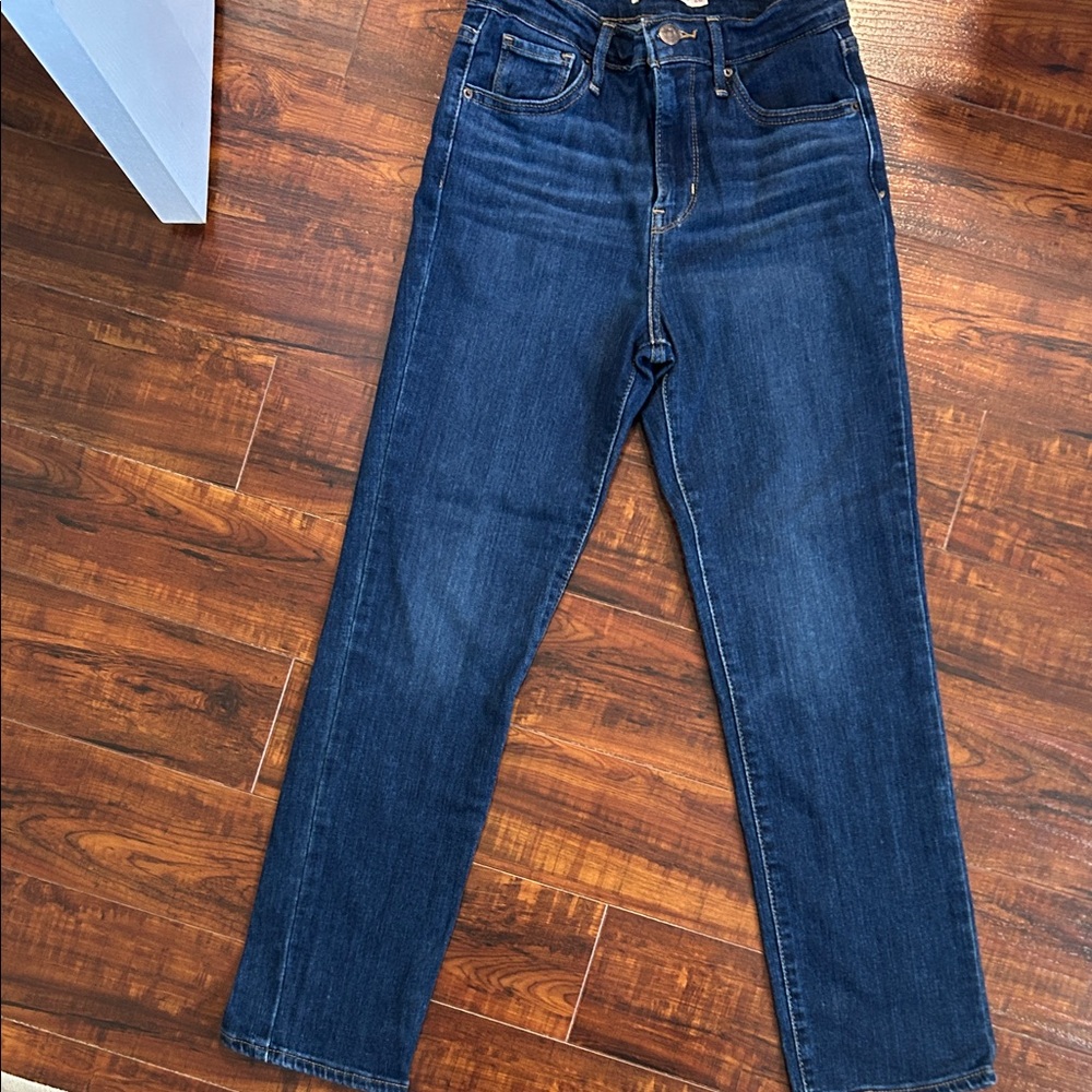 Levi's Dark Blue Straight Leg Women's Jeans